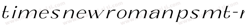 timesnewromanpsmt-normal italic字体转换